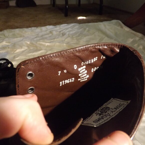 Stacy Adams Vintage Madison Boots Men’s Size 7.5 D Brown Leather - Picture 7 of 10